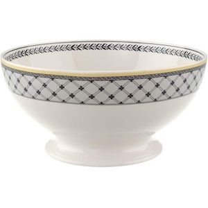 COPY - Villeroy & Boch Audun Ferme Round Vegetable Bowl, 9 in, White/Gray